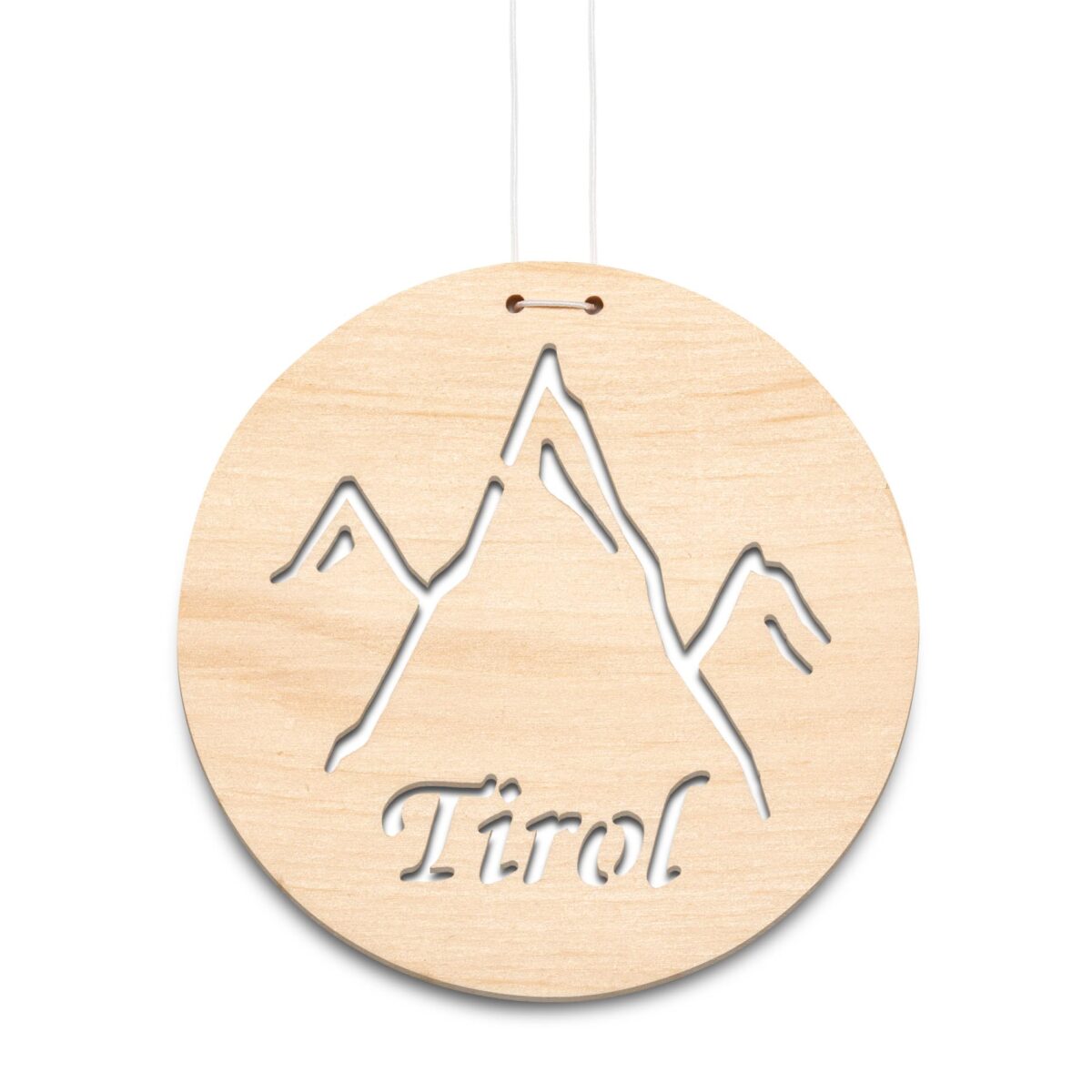 Autoaccessoire Berge Tirol - aus Zirbenholz